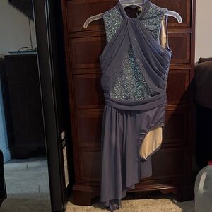 Weissman Purple and Tan Dance Costume